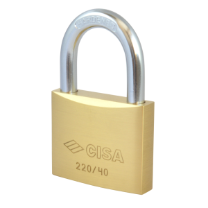 CISA 22010 KD Open Shackle Brass Padlock - 40mm KD Boxed